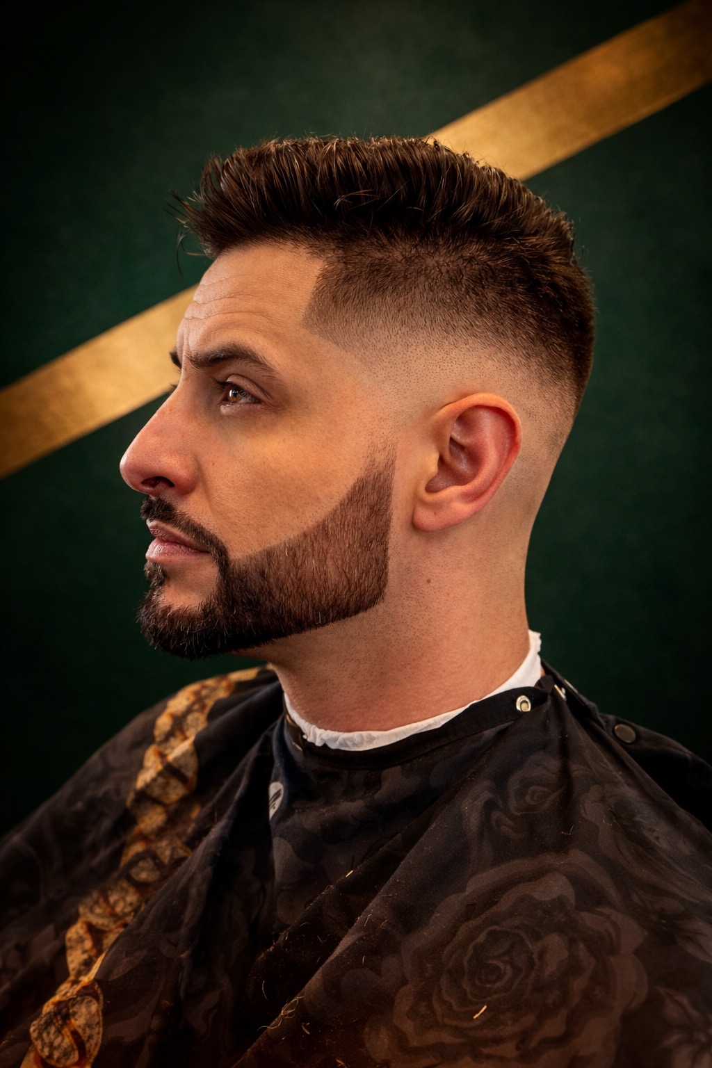 Fresh fade with precise beard detail